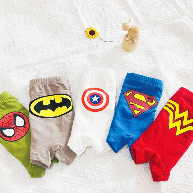 Đồ Lót Bé Trai, Chất Liệu Cotton Nguyên Chất, Quần Lót Boxer, Phù Hợp Cho Bé Từ 5 Đến 12 Tuổi, Đồ Mặc Nhà Mùa Hè, Thiết Kế Người Nhện, Loại A 5