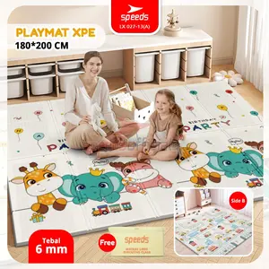 SPEEDS A Playmat XPE Lipat 180x200x6-8-10-16mm Karpet Lipat Tidur Bayi Playmat Anak 027-13
