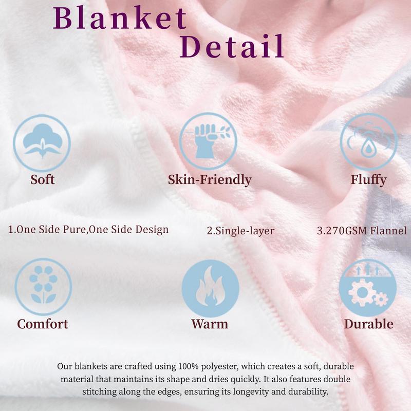 Product Introduction of Christmas Themed Blanket, Soft Comfortable Throw Blanket, Warm Napping Blanket for Home Office Travel Camping, Bedroom Accessories 6