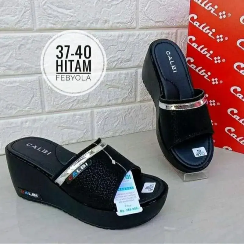 sandal wedges Sendal calbi sandal wanita terbaru sandal kondangan sandal wanita terlaris 0