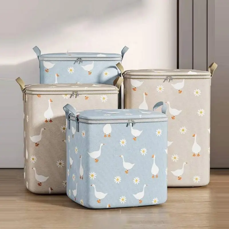 BLB Storage Box Organizer Container Selimut Keranjang Pakaian Dengan Tutup Resleting Serbaguna 2