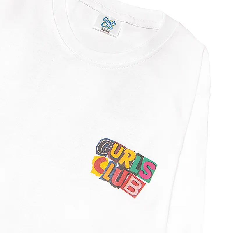 Gurls Club Long Sleeve - Playground | Katun Combed Distro Kaos Nyaman Panjang Putih Sablon Baju Tangan T-Shirt Hitam Pendek Polos Santai Rib 6