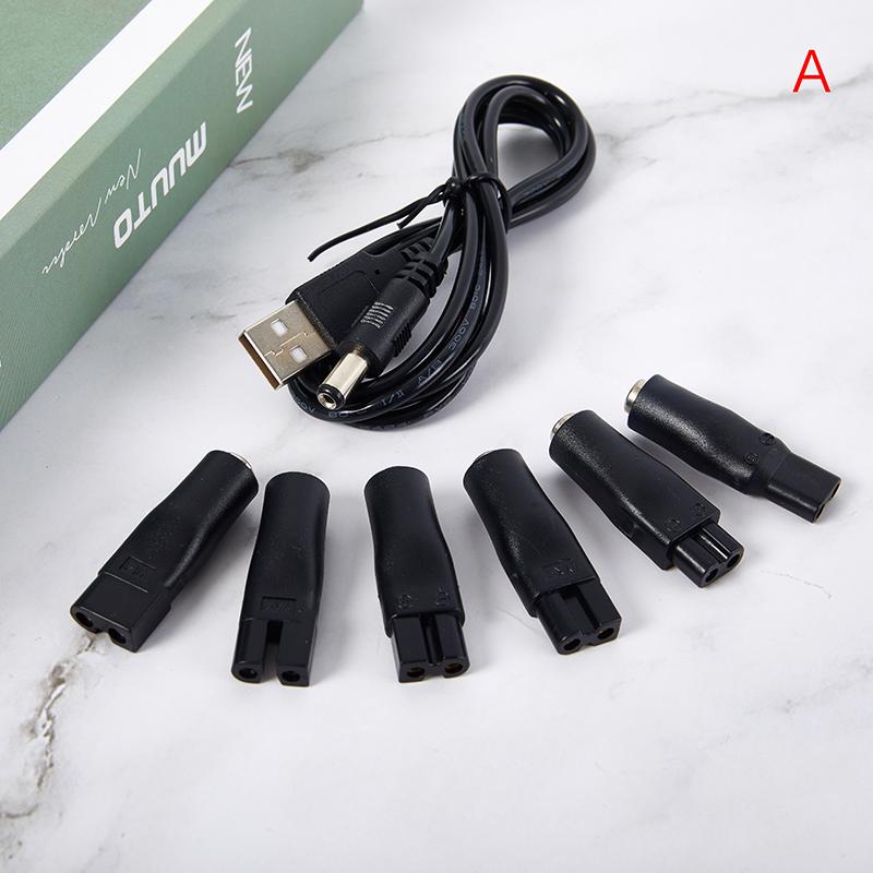 Product Introduction of USB Adapter Charger Cable DC Converter For Shaver Hair Clipper DC5.5* 2.1mm Male To C8 Tail Female Power Supply 27