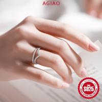 Gambar AGIAO Cincin Berlian Berbentuk V Dapat Ditumpuk Dengan Ring Ekor Sederhana Untuk Wanita - A dari A.GIAO.ID Kab. Gresik 4 Tokopedia