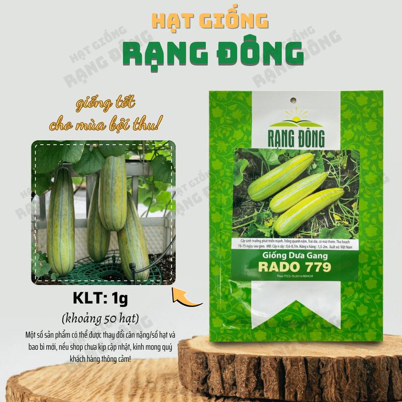 Hạt giống Dưa Gang Rado 779 (1g~50 hạt) sinh trưởng khỏe, năng suất cao, dễ chăm sóc - Hạt giống Rạng Đông