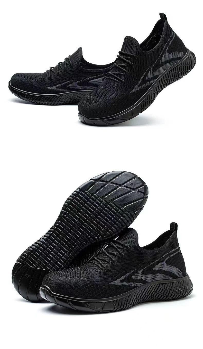 Product Introduction of Men's Safety Shoes Lightweight Soft Sole Summer Shoes Steel Toe Steel Plate Anti-Smash Anti-Puncture Construction Work 17
