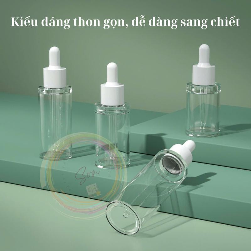 Lọ chiết PET 30ml lọ chiết serum 30ml lọ chiết dung dịch pha màu Acrylic Đựng Gia Vị Đựng Đồ Ăn
