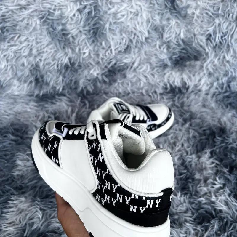 Giày sneker thể thao nam nữ  chunky liner mid N**I đen 3