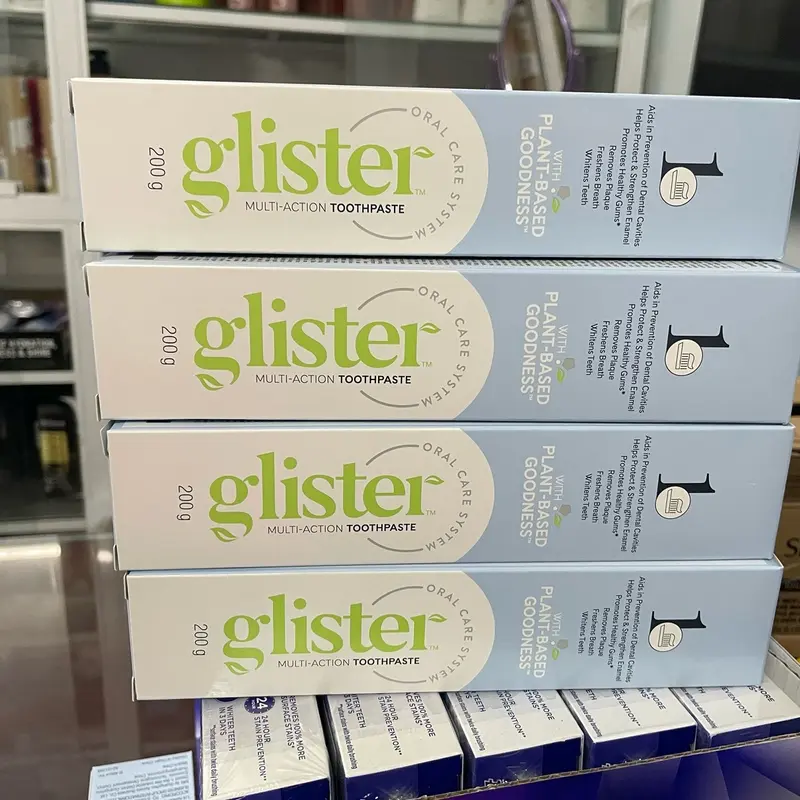 Kem đánh răng Glister Amway 200gr Khử Mùi Trắng Răng Nữ Nam BẠC HÀ 6