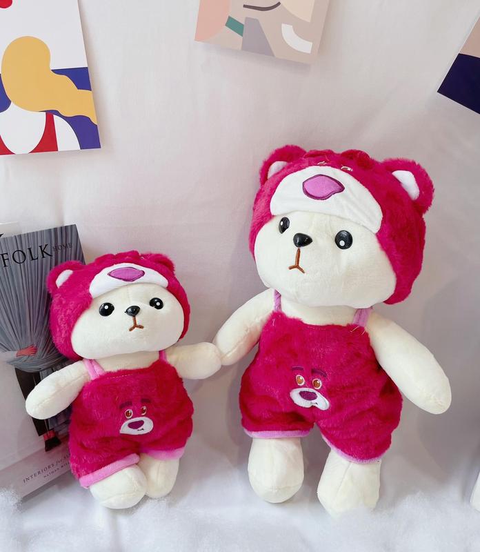  GẤU BÔNG LENA ĐỨNG - Size 40 cm - 55 cm-COSPLAY GẤU LOTSO HỒNG -Toy Thú Nhồi Bông Thú Bông Đồ Chơi 