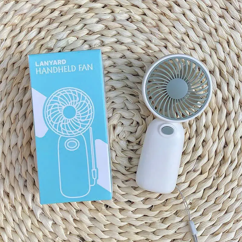 Quạt Cầm Tay Mini Đáng Yêu Dùng Pin Tiện Lợi - Quạt Cầm Tay Nhỏ Gọn Kèm Dây Treo Siêu Dễ Thương 2