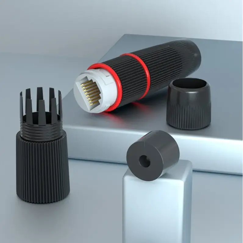 Combo 10 bộ nối dây mạng ngoài trời chống nước, tốc độ 1G, nối được dây POE 3