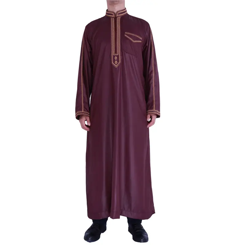 Áo Jumpsuit Quần Nam Dân Tộc Ả Rập, Cổ Chân Đế, Dáng Rộng Vừa Vặn, Dài, Phong Cách, In Ấn, Thích Hợp Cho Mùa Xuân 2024, Áo Choàng Hồi Giáo Giảm Giá 4
