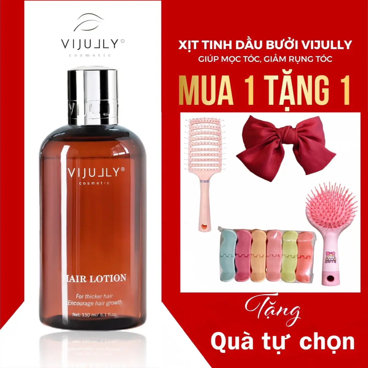 Xịt Bưởi VI JULLY hỗ trợ mọc tóc, giảm rụng