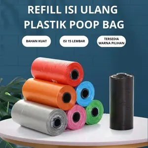 WNDR Kantong Plastik Popok Bayi  | 1 Roll = 15 Lembar | Kantong Popok Plastik Tebal