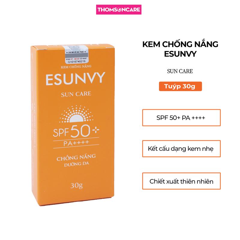 Kem chống nắng Esunvy Sun Care SPF 50+ PA++++ từ thảo dược tuýp 30g dùng cho mặt và toàn thân Skincare  Sun Cream