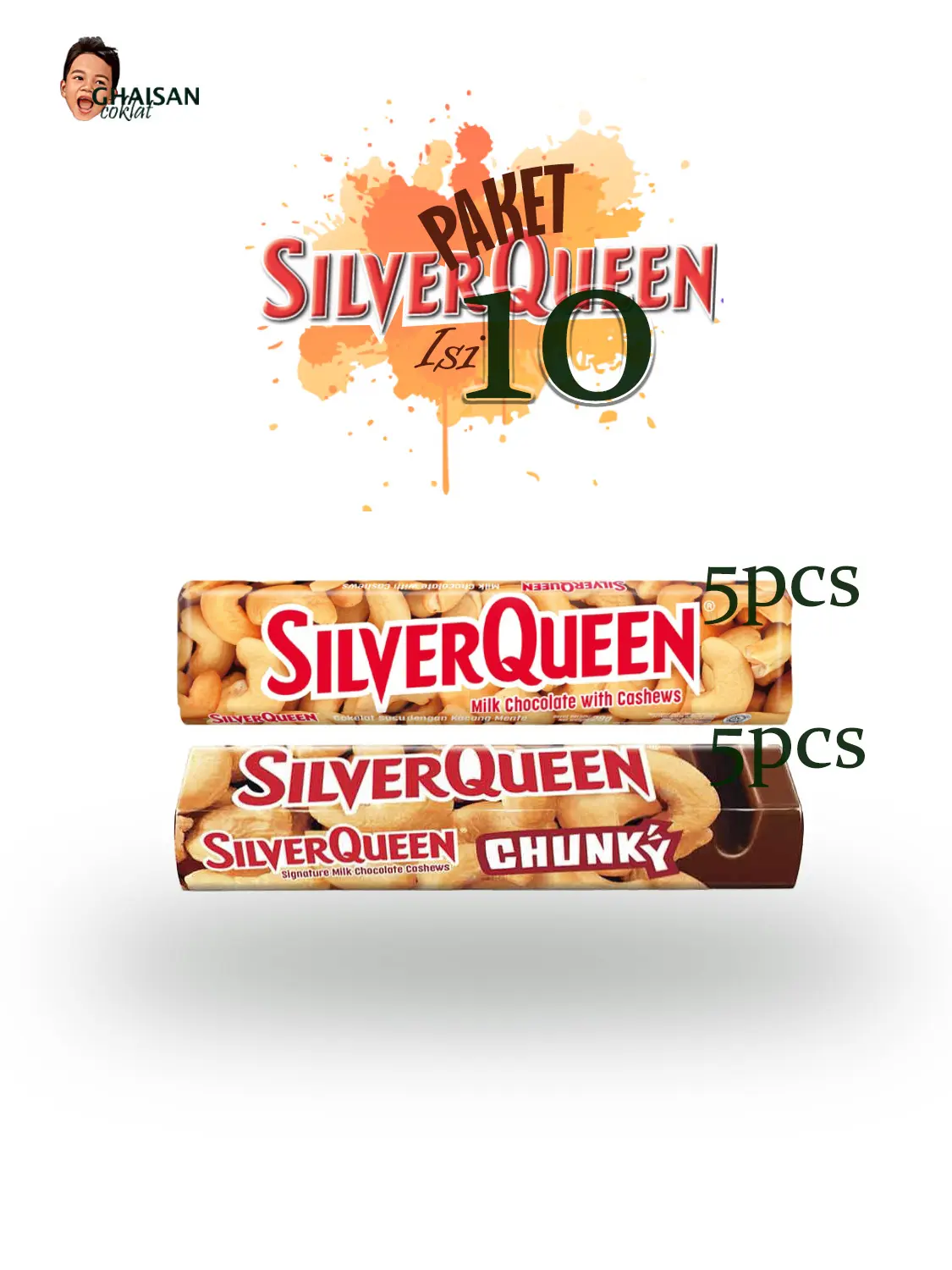 Silverqueen Paket Coklat isi 10 chocolate cokelat food snacks