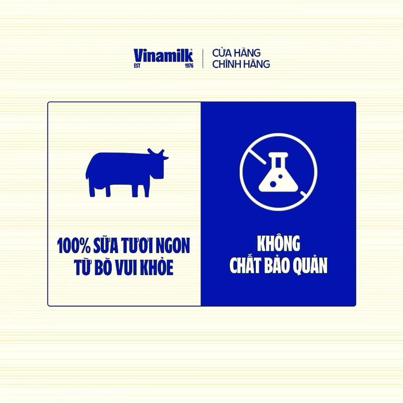 Thùng 48 Hộp Sữa Tươi Vinamilk Có Đường - 180ml [Thùng Không Tặng 4 Hộp] 4