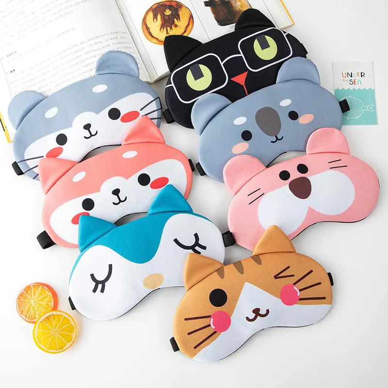 Mặt Nạ Mắt Ngủ, Thiết Kế Anime, Mắt Mù Dễ Thương, Mặt Nạ Che Mắt, Miếng Che Mắt, Thích Hợp Đi Du Lịch Và Sử Dụng Tại Nhà, Thư Giãn Mắt, Mặt Nạ Che Mắt