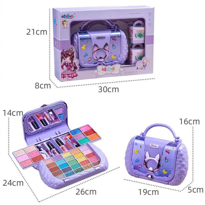 Product Introduction of Pretend Play Makeup Beauty Set Pretend Cosmetic Makeup Accessories Makeup Toy Kits for Toddlers Kids Age 3 4 5+ Present Gift 0