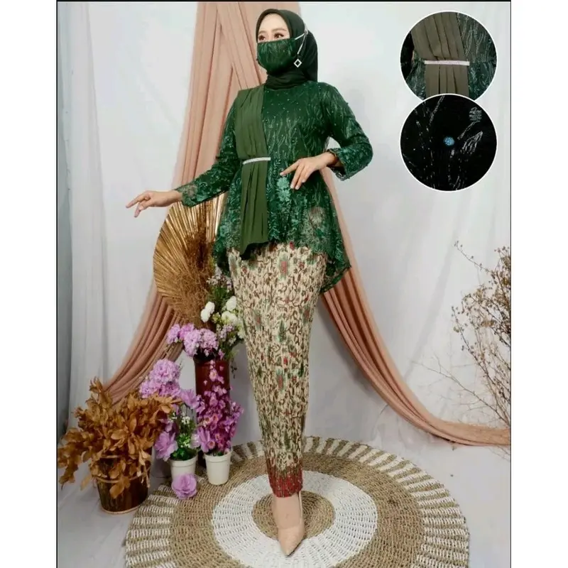 setelan kebaya wisuda selendang  aurel Wanita 4