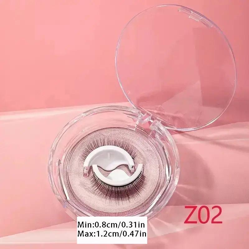 Product Introduction of DIY Reusable Self-adhesive Eyelashes, 1 Pair Natural Fluffy Waterproof Cluster Fake Lashes for Lashes Extensions, False Lashes for Women Eye Makeup Enhancement 16