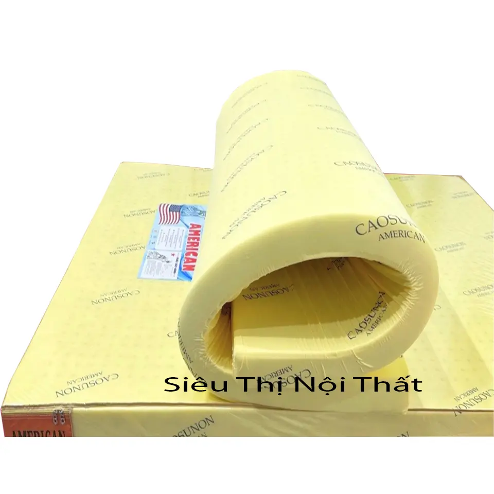 Nệm 1M2 x 2M x10CM, Nệm Cao Su Non American Thoáng Mát Độ Bền Cao