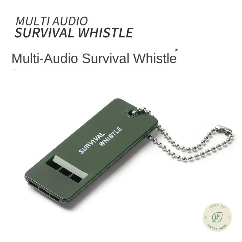 Three-Frequency Outdoor Survival Whistle Whistles for Life First Aid Whistle Treble High-Frequency Earthquake Relief Whistle