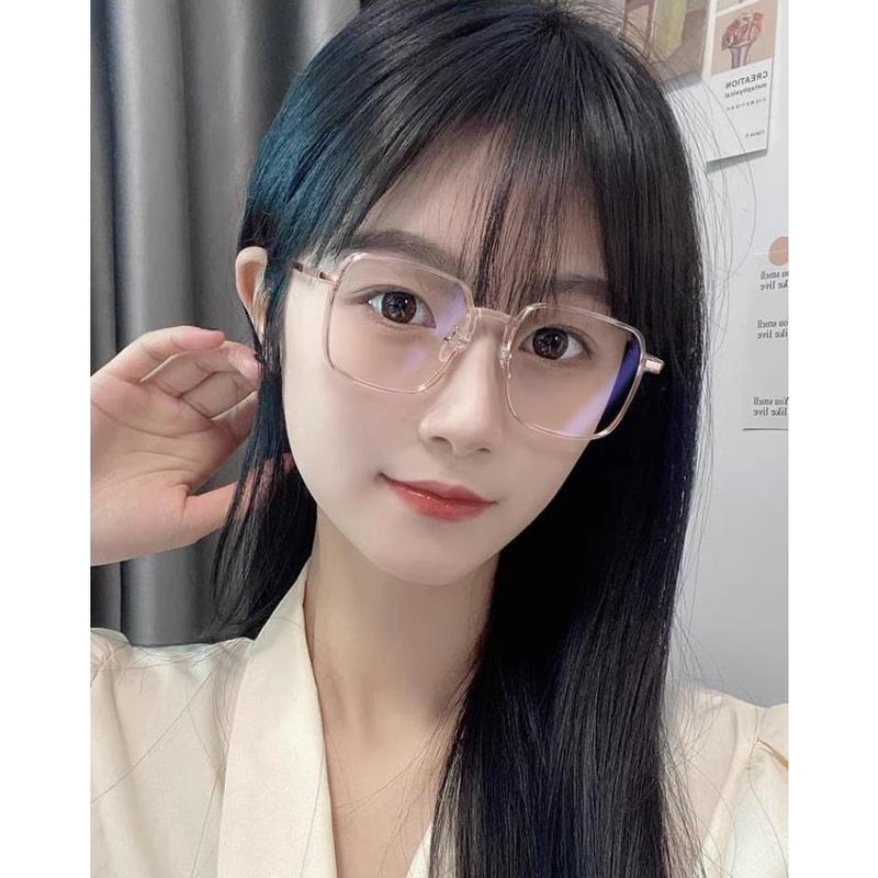 Kính râm chống tia uv Thay đổi màu sắc kính thời trang kính thủy tinh siêu truyền ánh sáng Phù hợp với phụ nữ mắt kính mát nữ chống tia uv Voi Kim Tuyến Kính Mắt Tròng Kính 8