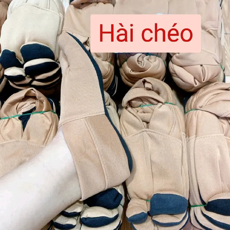 2 Đôi Vớ Hài Nữ Cổ Cao 5 cm, 9 cm, 15 cm, 20 cm, Hài Chéo Êm Chân 3