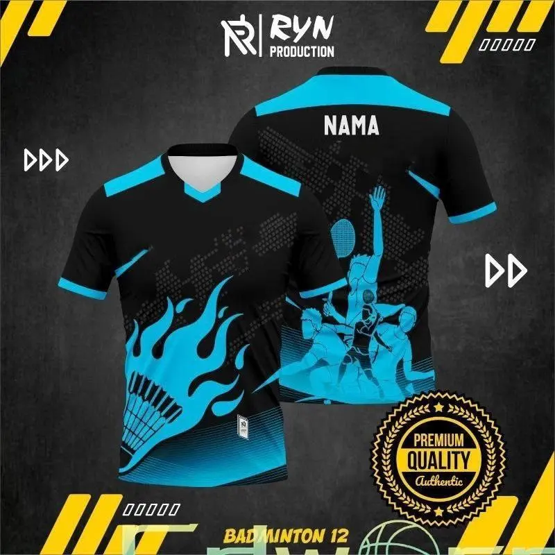 New Badminton Shirt Jersey Microfiber Baju Badminton T-Shirt Short Sleeve Sportswear Sportswear