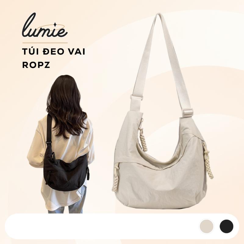 Túi Đeo Vai Đeo Chéo Ropz Vải Dù Nhiều Ngăn Năng Động Tiện Dụng Phù Hợp Đi Học Đi Làm Đi Chơi