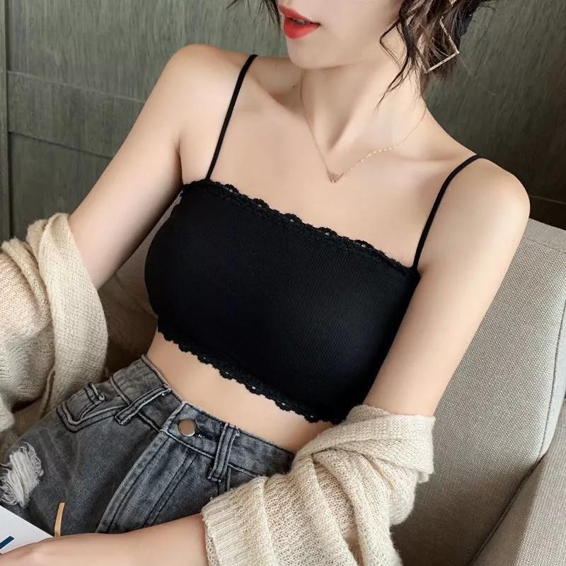 Product Introduction of Áo Bra Hai Dây HS Kiểu Dáng Quây Chất Cotton Tăm Có Đệm Mút Mỏng Top Nữ 7