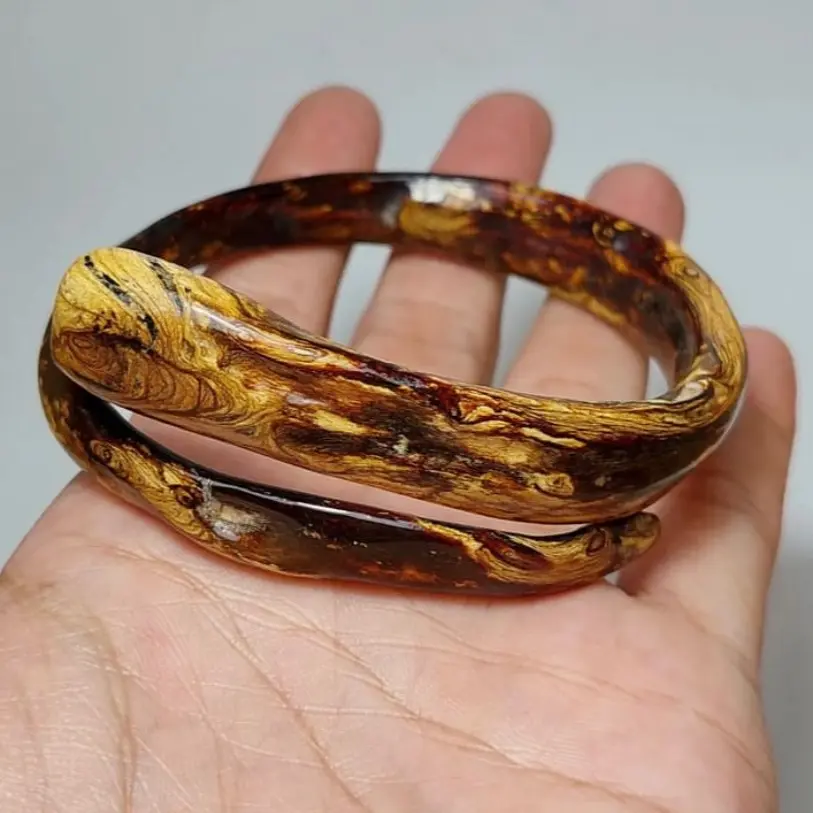 Gelang akar bahar brahma motif batik langka original