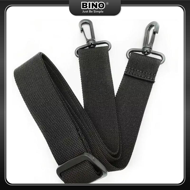 Dây đeo dự phòng cho túi xách balo màu đen vải dù móc nhựa cứng dày dặn.