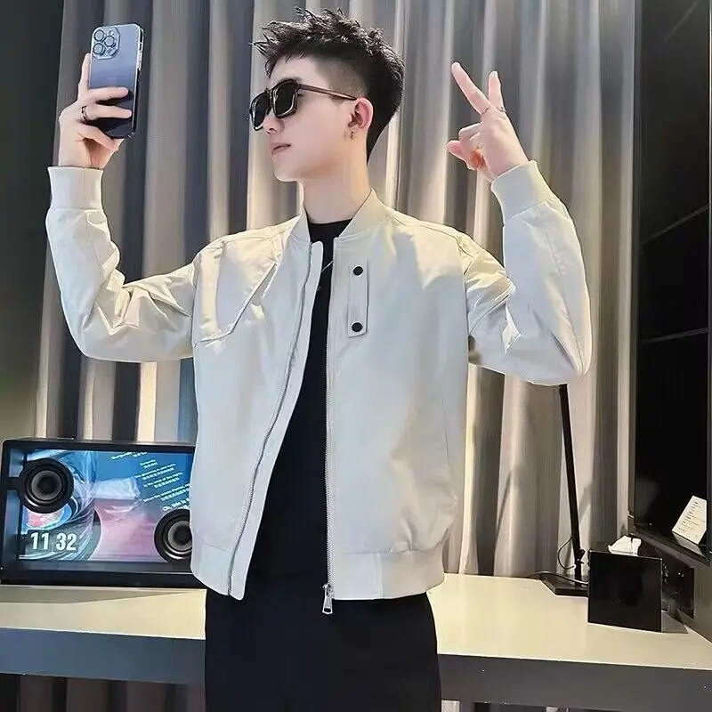Áo Khoác Pu Shuai, Thương Hiệu Hợp Xu Hướng Dành Cho Nam Giới, Mùa Xuân Và Mùa Thu, Đồng Phục Bóng Chày, Quần Áo Mùa Xuân Thường Ngày Cho Nam Giới, Hàng Mới Về 2024, Quần Áo Hàng Đầu Menswear Jacket 1