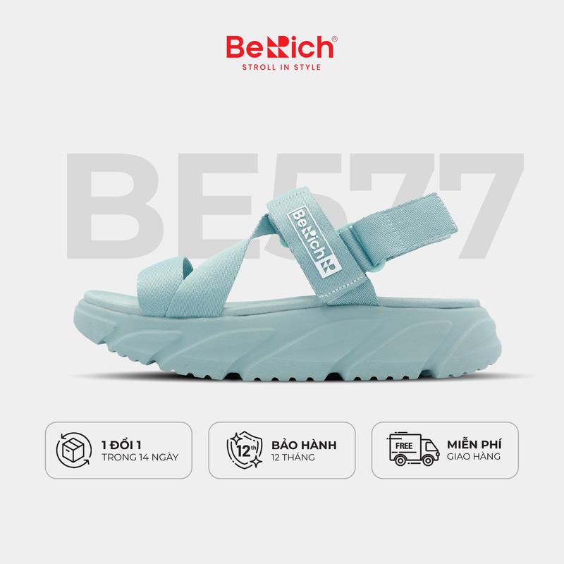 [OUTLET] Giày Sandal Nữ Berich Quai Hậu, Quai Chéo Unisex BE577 -  DéP Quai Hậu Đế Bằng Cao 4.5cm