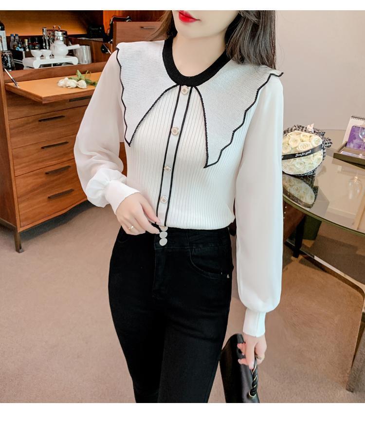 Product Introduction of Áo Len Nữ, Cổ Búp Bê Trông Trẻ Trung Dễ Thương, Màu Hồng, Áo Lớp Nền Dệt Kim, Có Thể Mặc Bên Trong, Hàng Mới Về Mùa Xuân 2024 29