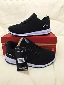 Sepatu ANDO BSC/REIN 21 33-43 Hitam Putih/Hitam Hitam Tali Terbaru Awet & Kuat Casual Shoes