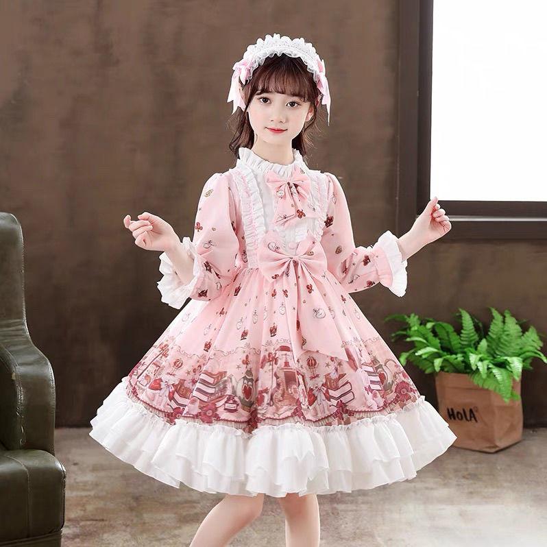 Product Introduction of Váy Lolita, Phong Cách Công Chúa Bé Gái, Dài Tay, Thích Hợp Cho Mùa Xuân Và Mùa Thu, Váy Mới, Phong Cách Phương Tây, Váy Trẻ Em, Không Bao Gồm Phụ Kiện, Có Ngày Tháng Năm 2025 2