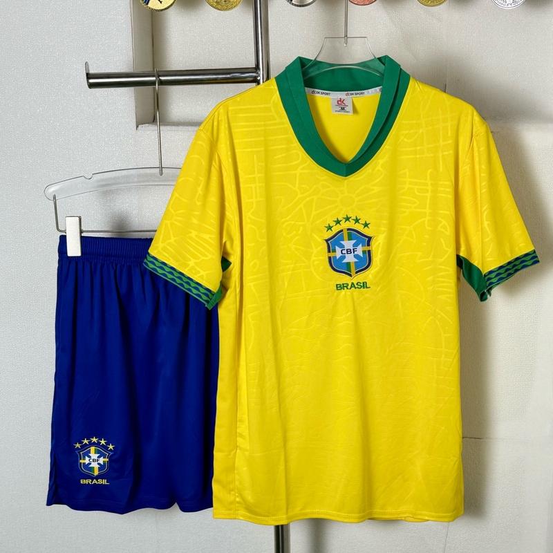 Quần áo bóng đá,đồ đá banh CLB BRAZILL VÀNG 2024-2025 chuẩn thi đấu,thấm hút mồ hôi cực đẹp - sport hoàng phúc Nam Chạy Bộ Trang Phục Thun