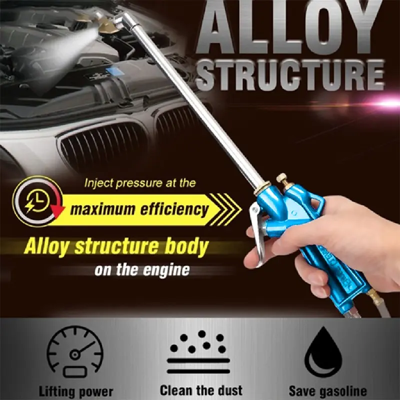 2Pcs Car Automotive Engine Oil Clean Wash Gun Jet 40cm Water Cleaning Pneumatic Tool High Pressure Powerful Cleaner