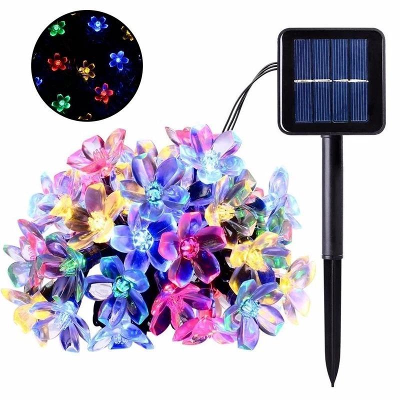Raya Solar Cherry Lights 300 LED Raya Blossom String Lights Outdoor ...