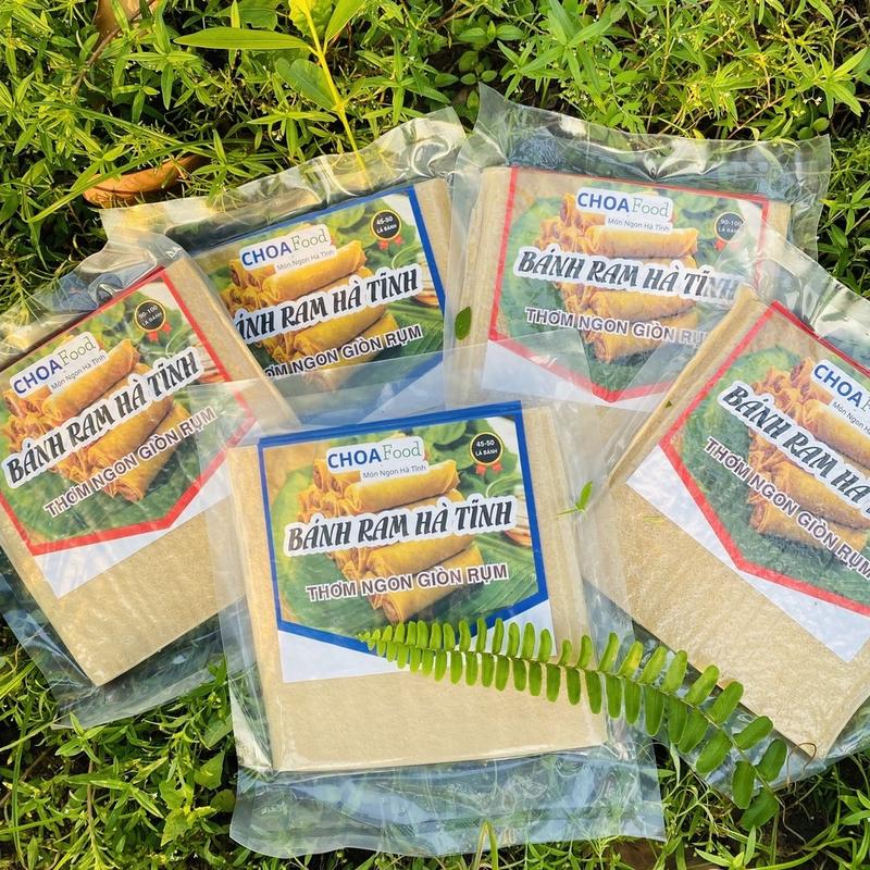   Combo 5 tệp 500gr  Bánh ram Hà Tĩnh hút chân không - Chả ram cuốn đặc biệt giòn ngon 