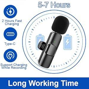 Product Introduction of Kinizuxi Wireless Microphone for iPhone iPad,[Lightning] Wireless Lavalier Microphone for Video Recording, Clip On Lapel Mic for YouTube/Live Streaming/Interview/Vlog/Presentation/Facebook/Live 13