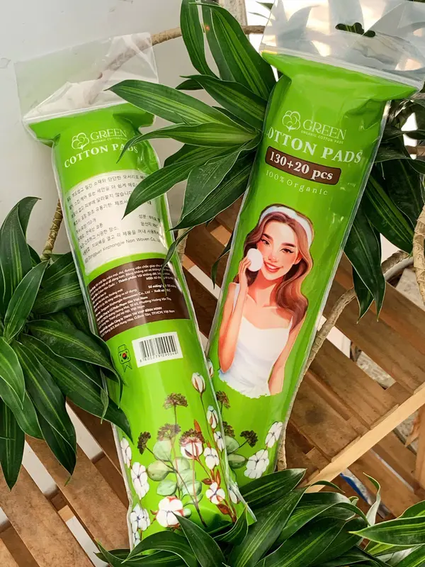 Beauty Lab Premium | Bông tẩy trang Organic - Green tròn 150M 1