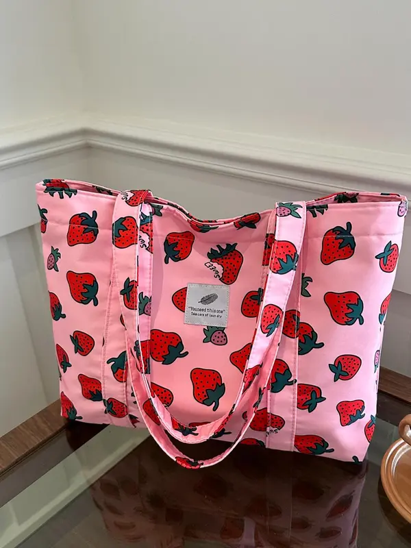 Solid Color Corduroy Tote Bags for Women, Gifts for Girlfriend, Fashionable Letter Label Decor Shoulder Bags for Work Office, Girls Large Capacity Shopping Bag, Handbags for Women, Handbags for School, Wife Up Work Bag, Travel Accessories 8