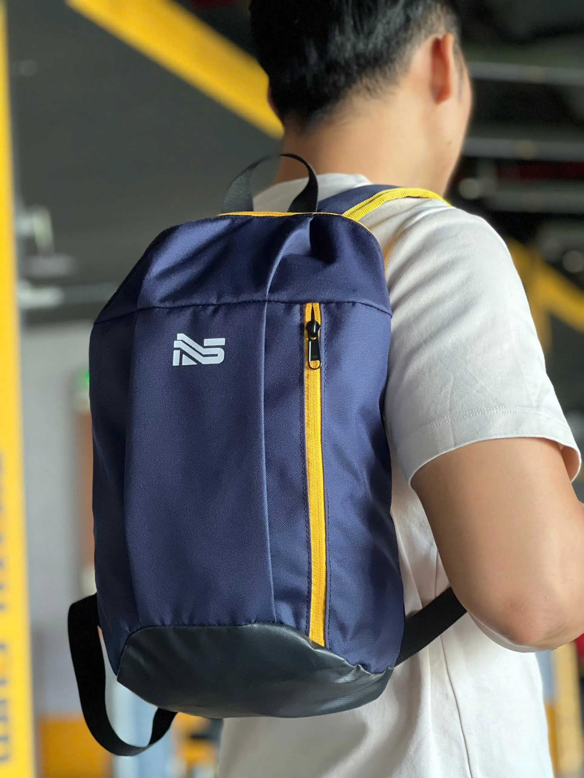 Balo thể thao Nam Sport mini Xanh Navy, thiết kế nhỏ gọn, in ấn theo yêu cầu Bag