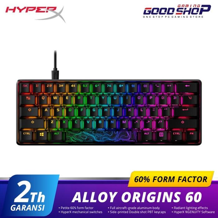 Gambar HYPERX Alloy Origins 60 Mechanical - Gaming Keyboard dari GOODGAMINGSHOP Kota Administrasi Jakarta Pusat Tokopedia