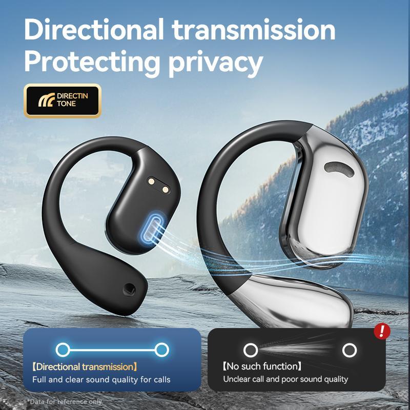 Open-ear Design Wireless Earphone, Rechargeable Earbuds with Charging Case, Bluetooth-compatible Earphone for Sports, Gaming, Running, Calling 4